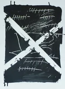 ANTONI TAPIES "Llambrec #8" 1975 HAND SIGNED LITHOGRAPH Spanish Artist - Picture 1 of 5