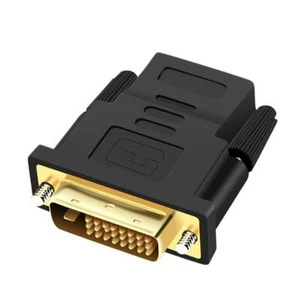 DVI-D Male To HDMI Female Adapter Connectors 24+1 Pin Monitor Display Adap YHU - Afbeelding 1 van 11