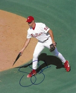 Signed  8x10 STEVE SCHRENK Philadelphia Phillies Autographed photo - COA - Picture 1 of 1