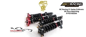BC Racing V1 Series Coilover Kit for Vauxhall Corsa B 95-00 - Picture 1 of 3