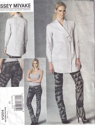 Vogue Sewing Pattern V1204 Issey Miyake Misses Tunic & Pants Size 14-20 - Image 1 of 2