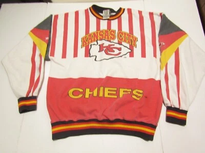 Nutmeg VTG 90s NFL Kansas City Chiefs Pullover Crewneck Sweatshirt Large - Image 1 of 4