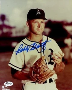Bobby Shantz A`s Signed Jsa Cert Sticker 8x10 Photo Autograph Authentic - Picture 1 of 1