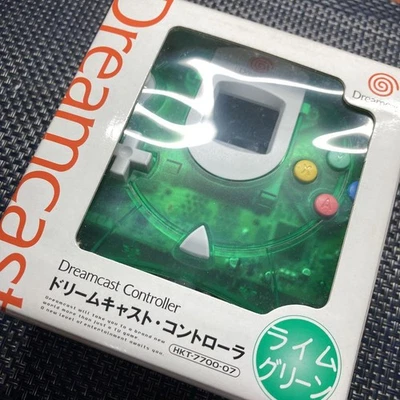 Sega Dreamcast Wired Controller Clear Green Tested Good Condition From Japan - Image 1 of 4