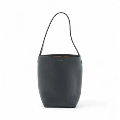 Bolso de hombro The Row Park pequeño de cuero azul marino Foto 1 de 4