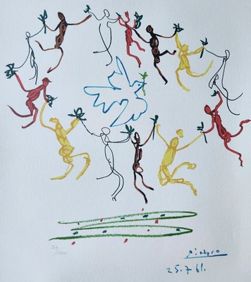 Pablo Picasso Danse Der Tanz Der Jugend Unterzeichnet Hand Nummeriert / 1000 - Bild 1 von 4