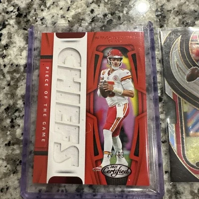 2025 帕尼尼认证 Patrick Mahomes Piece of the Game 球衣贴/99 Chiefs — 第 1/4 张图片