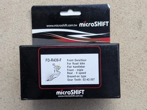 FD- R439-F Microshift Front Road Bike Braze On Derailleur Triple New NIB - Picture 1 of 9