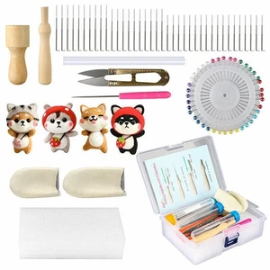 Needle Felting Starter Set Kit Wool Felt Tools Mat DIY Hand Craft Making Supply - Picture 1 of 8
