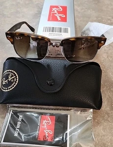 RAY-BAN RB4190 POLARIZED Sunglasses Tortoise Havana/Brown Gradient 878/M2 NEW - Picture 1 of 9