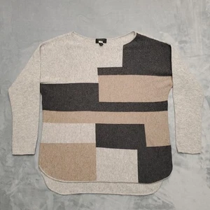 Charter Club Sweater Womens XL Colorblock Pullover Cashmere Soft Cozy Lightweigh - Picture 1 of 11