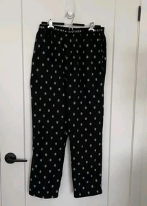 Black and White Tommy Hilfiger Men's Lounge Pants - Picture 1 of 5