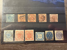 Denmark Nice Group of Early Used Stamps on 1 Stockcard