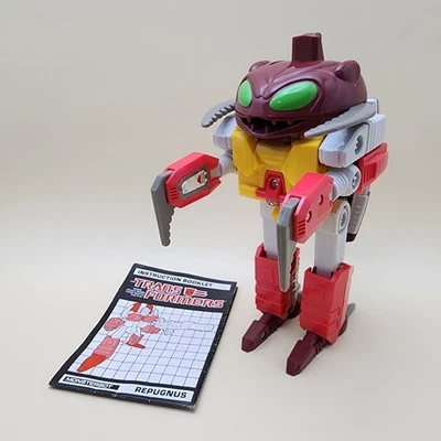 TRANSFORMERS G1 (Vintage 1987) REPUGNUS Monsterbots 6" [NEAR COMPLETE] WORKS! - Image 1 of 4