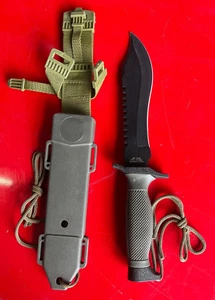 MTech USA 440 Steel. USA Design Knife. 7” Bowie Blade. W/ PVC Sheath - Picture 1 of 6