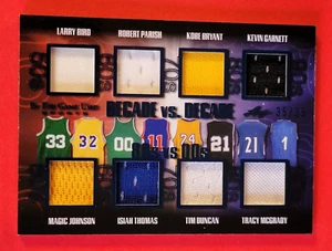 KOBE BRYANT LARRY BIRD MAGIC JOHNSON KEVIN GARNETT PARISH JERSEY CARD #35/35 ITG - Picture 1 of 3