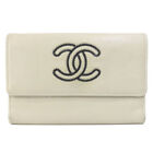 CHANEL   Long wallet (with coin pocket) COCO Mark Leather