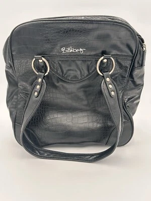 Bolso de hombro BILLABONG, carcasa de vinilo de polietileno negro, grande Foto 1 de 4