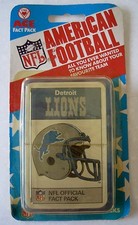 1987 ACE FACT PACK DETROIT LIONS 33 cards Factory Sealed Super Rare