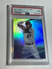 2020 Topps x Steve Aoki Mike Trout Rainbow Foilboard #1 Mint PSA 9