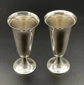 Paar Tiffany massive Sterling Silber Cordials / Schnapsglas ohne Monogramme - Bild 1 von 10