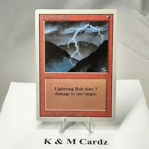 MTG - 3rd Edition - Revised - Lightning Bolt - Common - Near Mint - Picture 1 of 5
