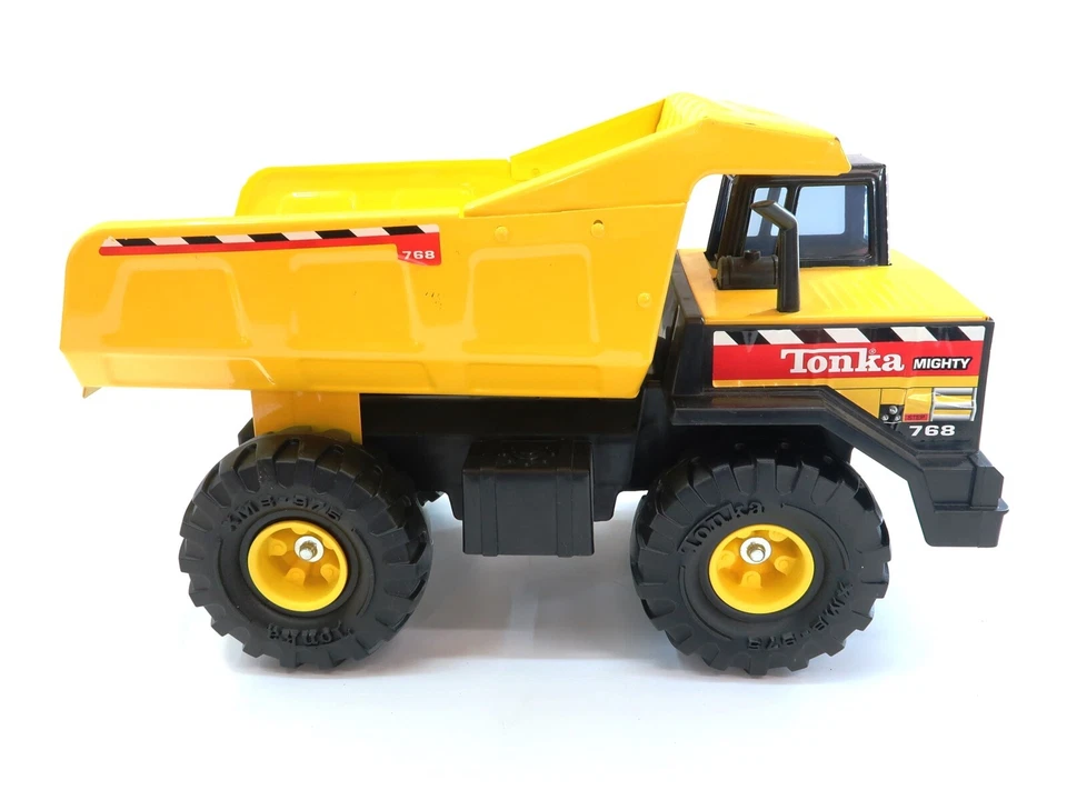 孩之宝 TONKA 自卸车 768 压钢制自卸车 1999 年尺寸 17 英寸长 10 英寸高 — 第 1/4 张图片