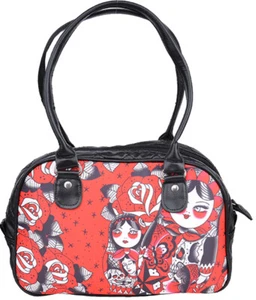 Bolso de mano Liquor Brand RUSSIAN DOLLS Babushka Bowling Bag Rockabilly - Imagen 1 de 2