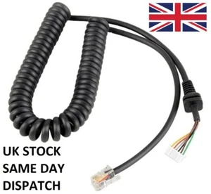 Microphone Mic Cable Yaesu MH-48 A6J MH-42B6J FT1500 FT2900 FT7800 FT8800 FT8900 - Picture 1 of 4
