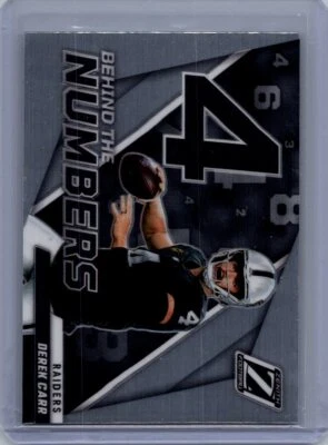 2022 Zenith #BN-DC Derek Carr Behind the Numbers Silver - Image 1 of 2