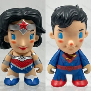 Wonder Woman / Superman 3” Vinyl Figures | DC Justice League x Kidrobot - Picture 1 of 11