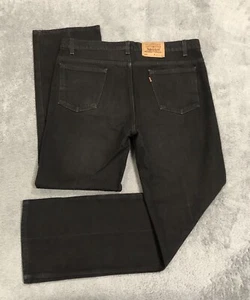 Pantalones de mezclilla negros acampanados de colección 1995 Orange Tab Levi’s 517 para hombre 40x33 Bootcut hechos en EE. UU. - Imagen 1 de 13