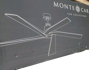 Monte Carlo Fan Collections 70” Aspen Brushed Steel w/ Light Grey Weather Blades - Picture 1 of 1
