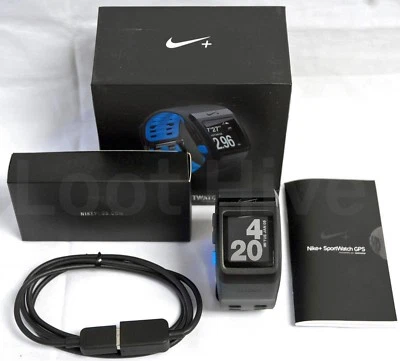 NEW Nike+ Plus GPS Sport Watch Blue/Anthracite TomTom Fitness Runner Tracker - Image 1 of 4