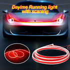 Rot LED Tagfahrlicht Tagfahrleuchten Streifen Universal Motorhaube Lampe 180cm