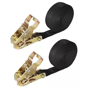 USA 2 Pack Heavy Duty Endless 1" x 10ft Ratchet Tie Down Strap Motorcycle Kayak - Picture 1 of 7