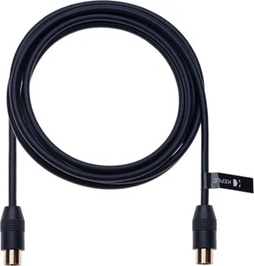 RF Coaxial Cable TV Aerial Lead 0.5m Coax Plug Male to Female Antenna Socket DVD - Picture 1 of 3