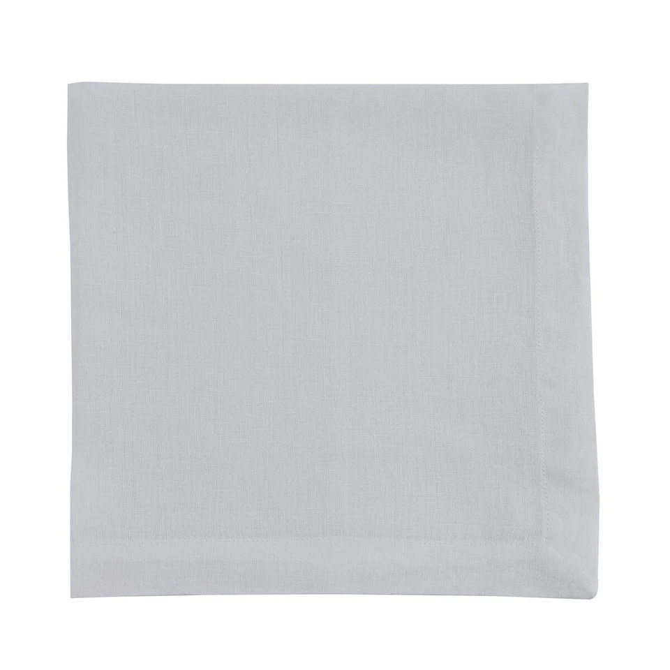 Bleached White Linen NAPKIN SET OF 4 20x20 Hemmed Elelgant Country Classic Park - Image 1 of 1