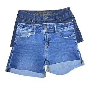 Junior's Denim Shorts Measured Size W28” Lot of 2 See Description. - Picture 1 of 5