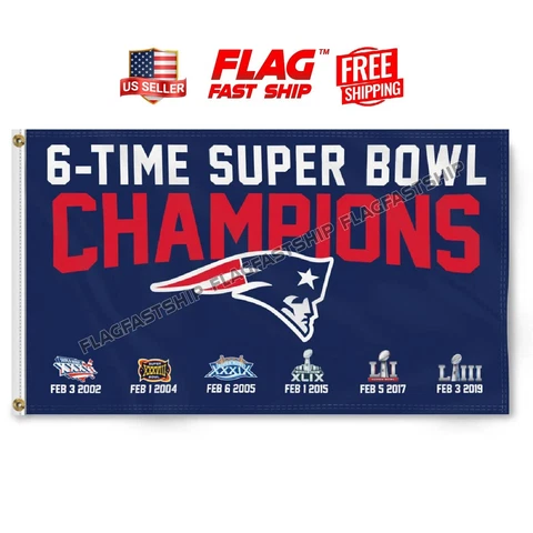 New England Patriots Flag 3X5  Superbowl Football Super Bowl FAST FREE Shipping Cover