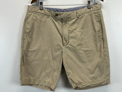 Pantalones Cortos Chinos Cremieux Frente Plano Talla 36 Para Hombres Marrón Tostado Preppy Informales Foto 1 de 4