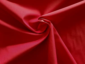 Red Poly Cotton Drill Twill Fabric Material - 152cm wide - £6.95 full metre - Picture 1 of 1