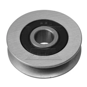 U-Nut Metall Riemenscheibe Lager Rad 12x50x13 mm zum Drahtseil Aufhängen - Bild 1 von 6