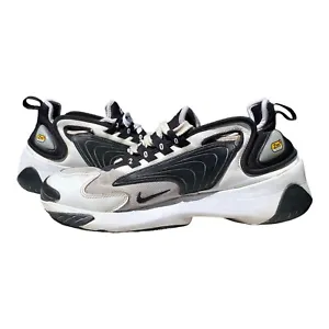 Mens Nike Air Zoom 2K Shoes Size UK 9.5 White Black ao0269-101 - Picture 1 of 6