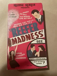 REEFER MADNESS RARE! 1986 Vhs - Foto 1 di 4