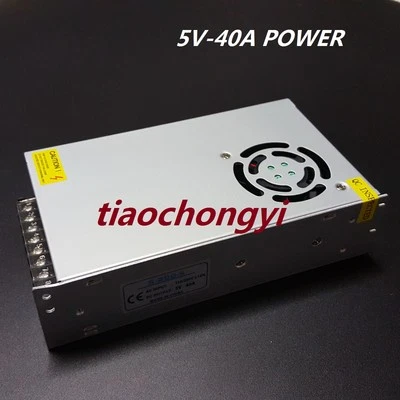 200W AC100V-220V DC5V 40A Adjust Universal Regulated Switching Power Supply  - Image 1 of 4