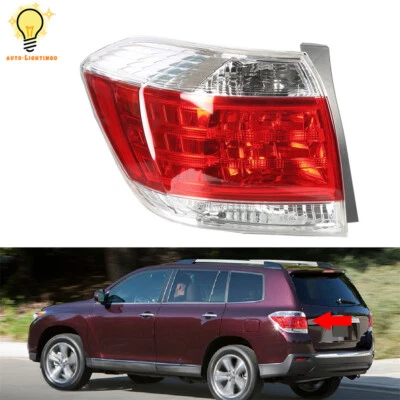 For 2011 2012 2013 Toyota Highlander Tail Light Brake Lamp Driver Side Left - Image 1 of 4