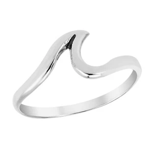 Everyday Excitement Ocean Wave Sterling Silver Ring - 7 - Picture 1 of 5