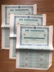 Konvolut 20 Aktien: LES MARQUISES (OZEANIEN) (A) - Bild 1 von 1