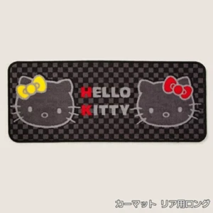 Hello Kitty Car Mat For rear Long Black Monogram Sanrio 40×100cm Sanrio Official - Picture 1 of 1